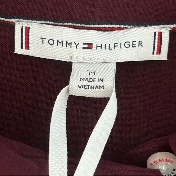 Tommy Hilfiger Womens Collared Button Up Shirt Wine Tasting Purple Size Medium - Picture 6 of 9